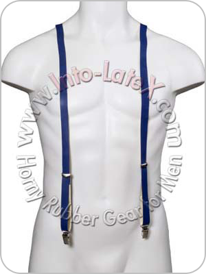 Rubber Skinhead Braces Blue