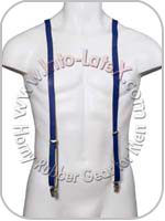 Rubber Skinhead Braces Blue