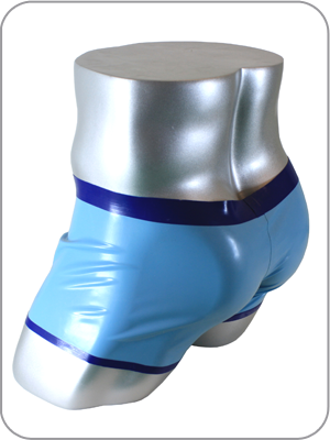 Mens Latex Rubber Torque Shorts  ( Latex Kurze Hosen)