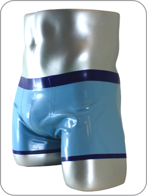 Mens Latex Rubber Torque Shorts  ( Latex Kurze Hosen)