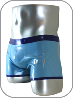 latex rubber boy shorts 