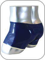 latex rubber boy shorts 