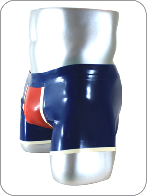 Mens Latex Rubber Rave Shorts  ( Latex Kurze Hosen)