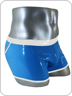 Mens Latex Rubber Dare Shorts  ( Latex Kurze Hosen)