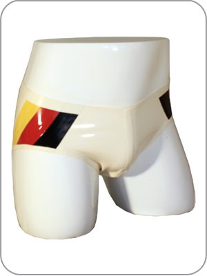 Mens Rubber German Brief  Pouch Pants  (Latex  Anatomisch geformte tanga slip) 