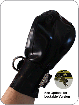 Rubber Bondage Mitts 