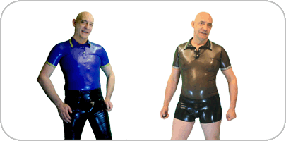 Rubber Polo ShirtsLatex Poloshirts 