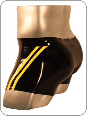 Mens Rubber Shorts Sprinter Low Profile  Latex Kurze Hosen 