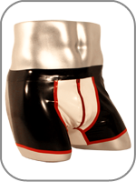 latex rubber boxer shorts bold 