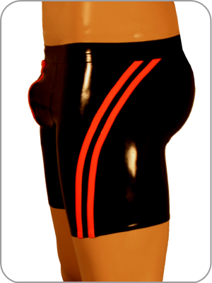 Mens Latex Rubber Cycle Shorts Halo  ( Latex Radhose)