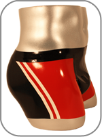 latex rubber boxer shorts racer 