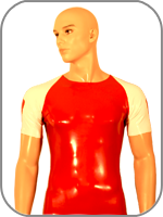 latex rubber  Raglan T shirt 