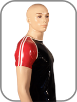 latex rubber  Raglan T shirt 