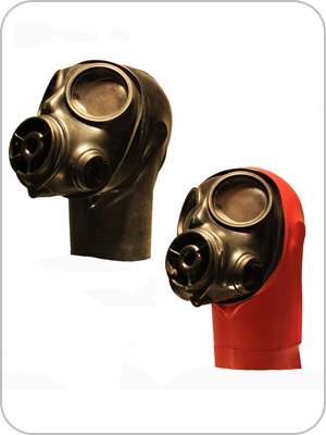 S10 Rubber Gasmask Hooded