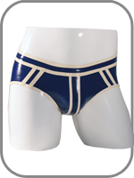 Rubber Indigo Briefs 