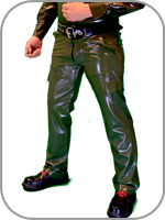 Rubber Cargo Pants 