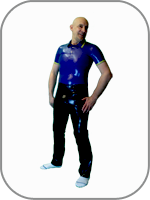 latex rubber  Polo shirt 