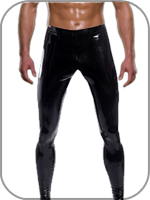 latex rubber leggings 
