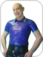 latex rubber  Polo shirt 