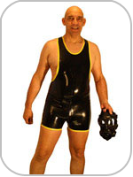 latex rubber cycle suit  singlet , leotard , unitard 