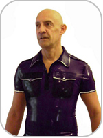 latex rubber uniform  shirt 