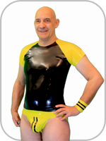 latex rubber  Raglan T shirt 