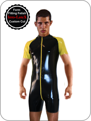 Latex Rubber Raglan Sleeve Surf Suit Latex Shortanzug