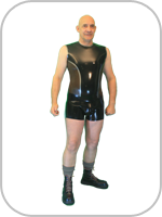 latex rubber  Duo Tank T shirt 