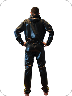 Rubber Tank Suit Hooded latex Anzug mit kapuze) 