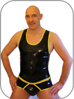 Rubber Singlet Sprite  Latex Trgershirt