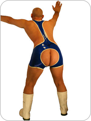 Rubber Wrestling Body Backless (Wrestlerbody mit schmalen Trgern offen hinten)