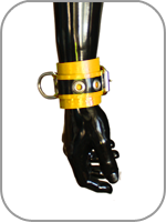 Wrist Restraint Rubber Blk/Yellow